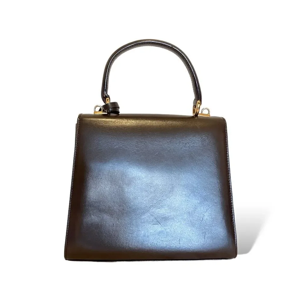 GUCCI Lady Lock Leather 2-Way Vintage Handbag - Picture 10 of 15